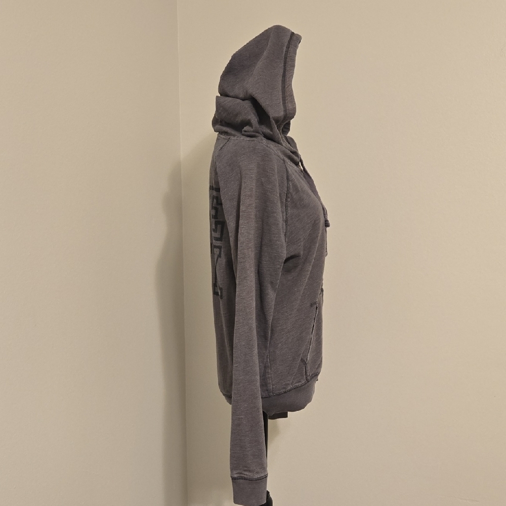 PINK Victoria's Secret Gray Hoodie with Logo Accents - Picture 2 of 8